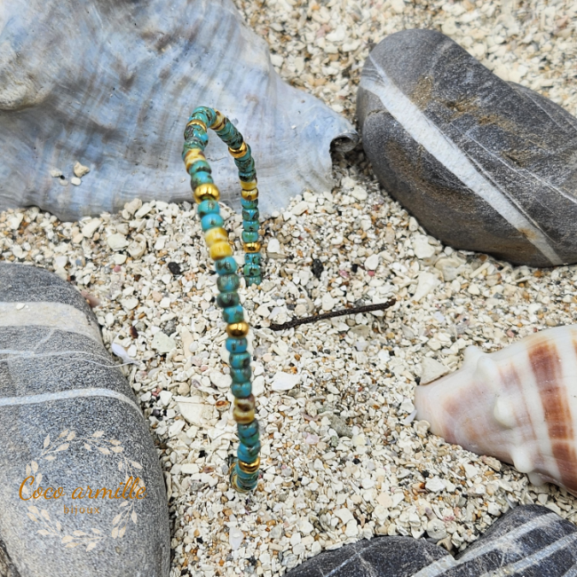 Bracelet de perles rocaille japonaise miyuki cocoarmille