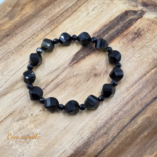 Bracelet en Obsidienne